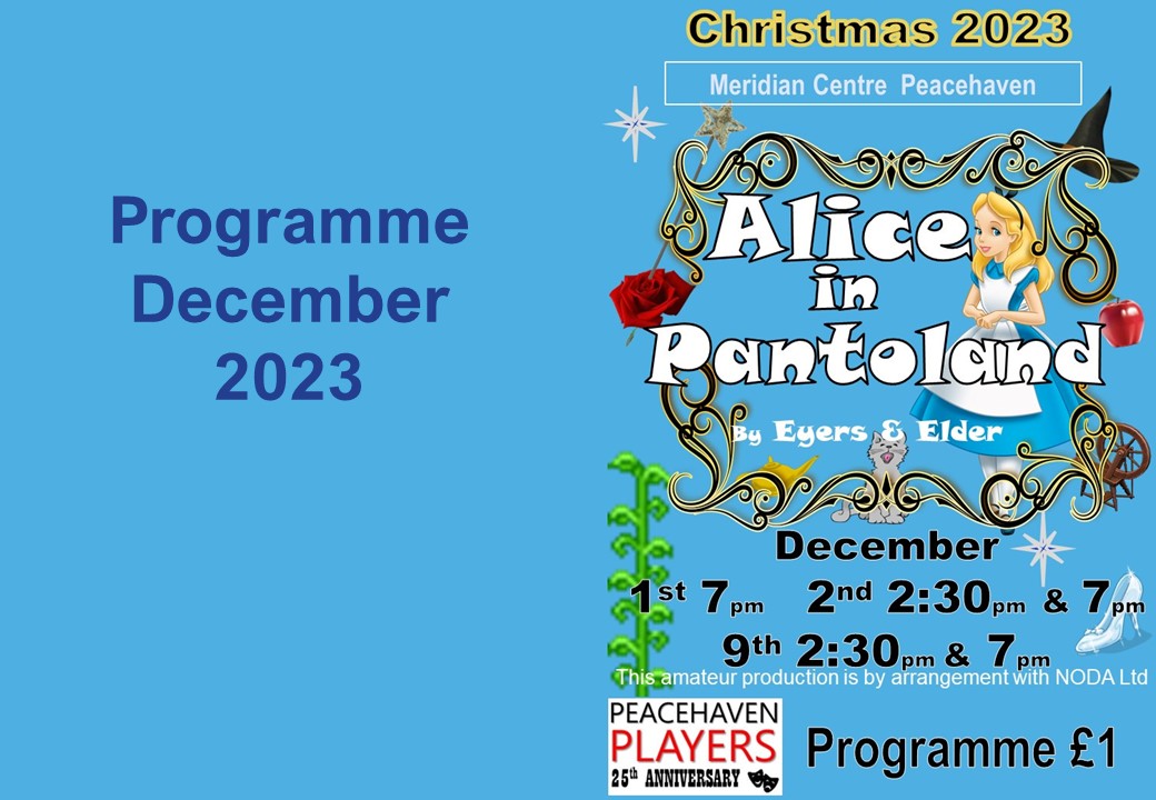 Alice in Pantoland Programme